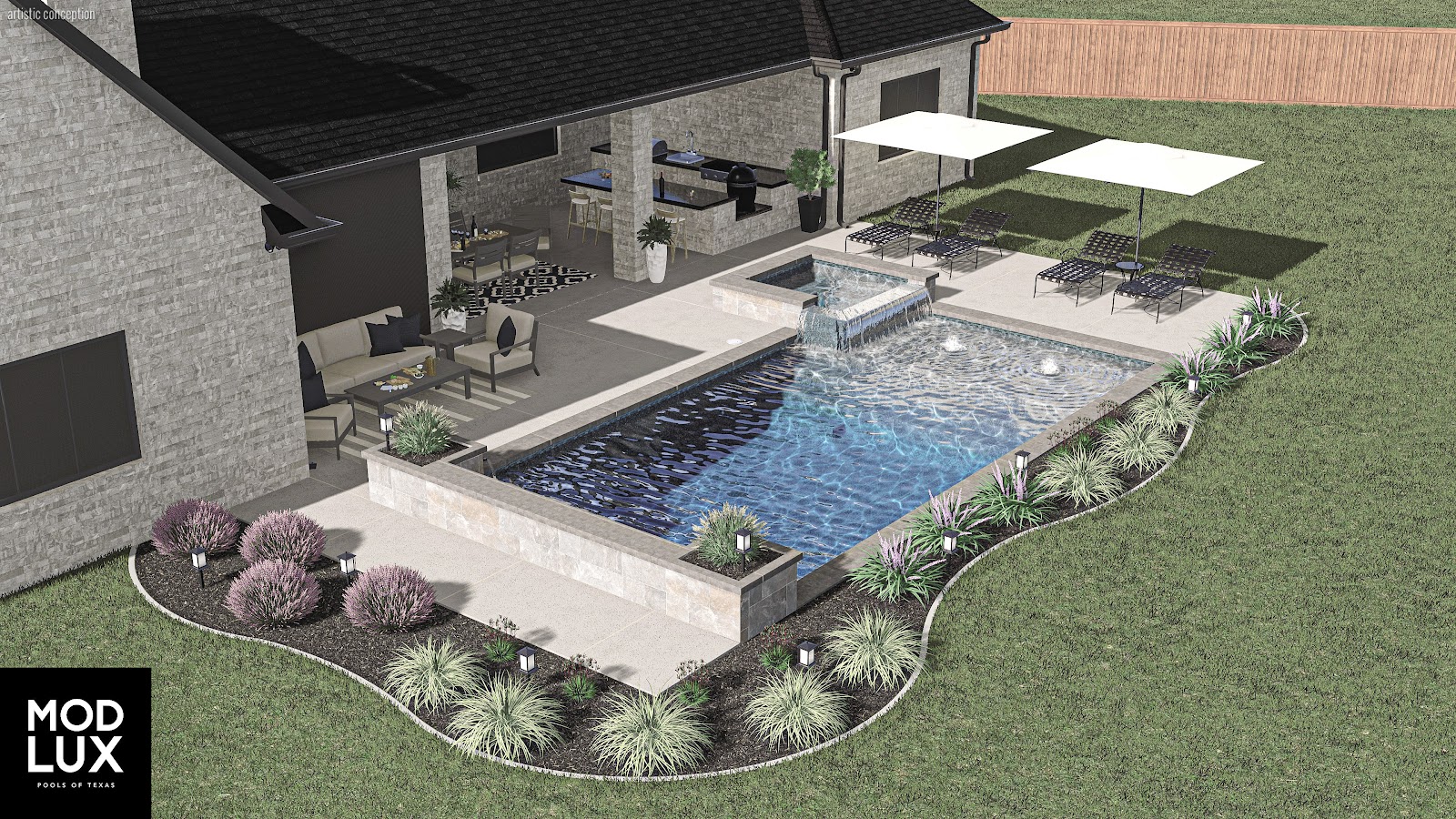 Dream Pool Design & Build for Ross Family